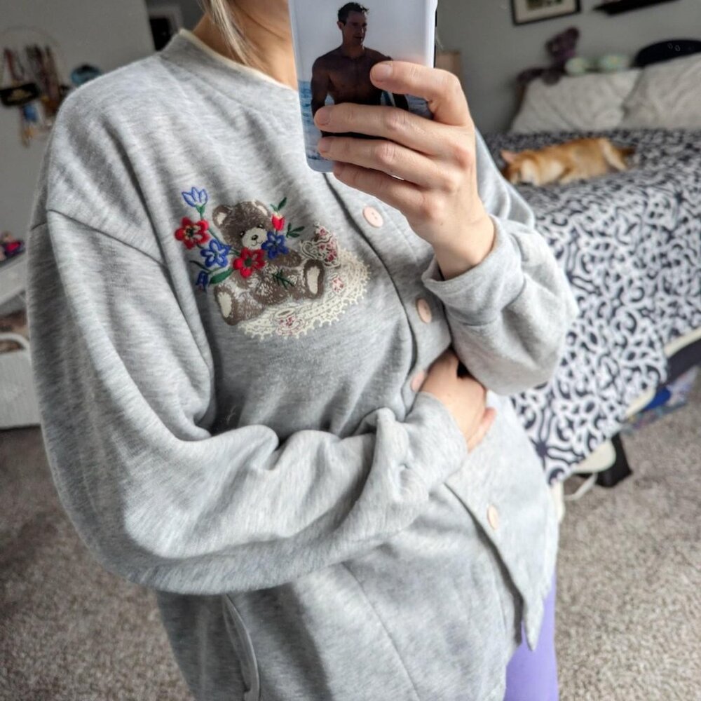 Teddy Bear Cardigan - Picture 7 of 8